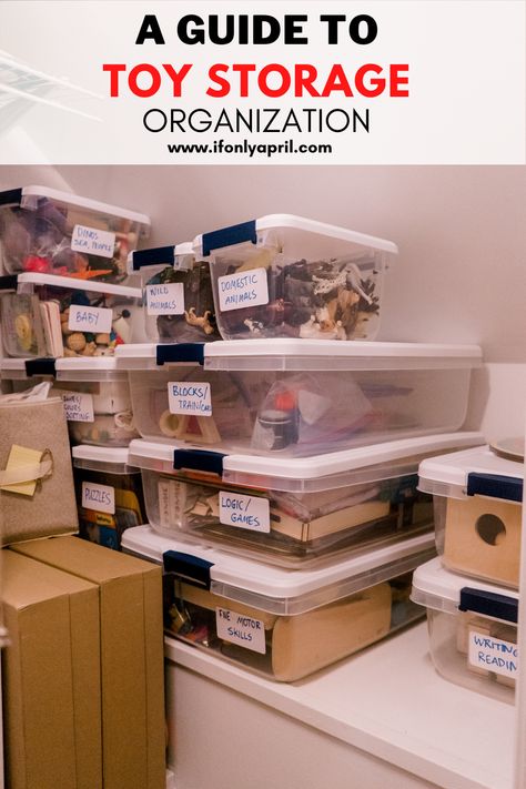 Ultimate guide to toy storage organization - If Only April Toy Cycling Organization, Diy Pencil Holder, Toy Shelves, Wooden Building Blocks, Change Your Perspective, Activity Cube, Clear Plastic Containers, Toy Storage Organization, The Toys