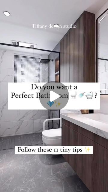 Tiffany design studio💎 on Instagram: "Small tips VS Big impact 🚿🛀🏿🧼💎✨Which tip is your favorite?  • • • #tiffanydesignstudio #bathroomdesigntips #bathroomdetails" Tiffany Design Studio, Rectangular Bathroom Ideas, Small Rectangular Bathroom Ideas, Rectangle Bathroom Ideas, Rectangular Bathroom Layout, Bathroom Layout Ideas, Small Bedroom Makeover, Rectangular Bathroom, Design Hack