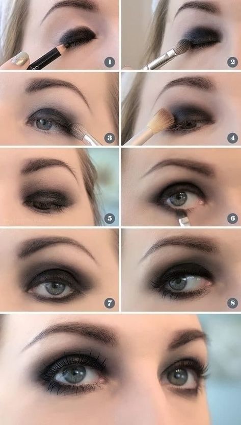 Makeup Ideas Smokey Eye, Makeup Ideas Smokey, Stile Punk Rock, Makeup Emo, Night Out Makeup, Goth Eye Makeup, Make Up Designs, Maquillage On Fleek, Scene Makeup