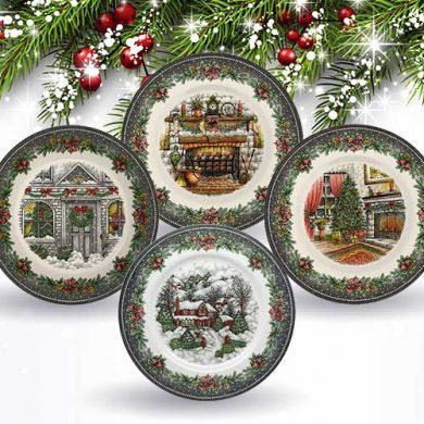 Christmas Toy Shop, Victorian Street, Holiday Dinnerware, Festive Food, Royal Stafford, Dinner Party Table, Currier And Ives, Christmas Sleigh, Tis The Season To Be Jolly