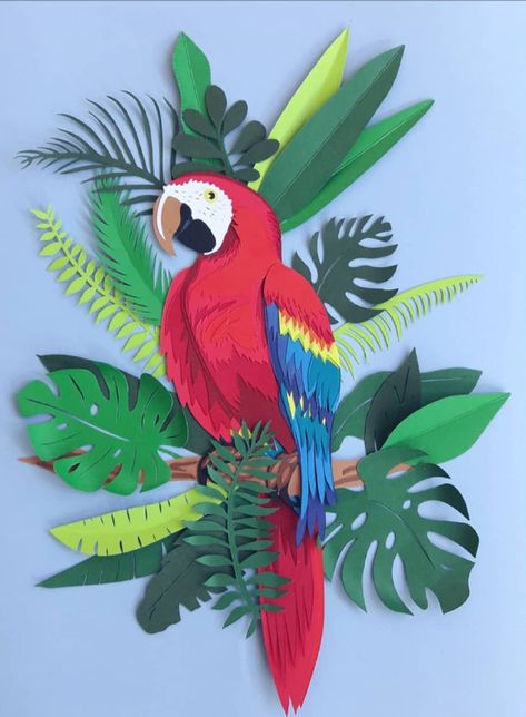 Jungle Theme Classroom Decorations, Creative Paper Crafts, Fun Diy Ideas, Theme Carnaval, Jungle Decorations, School Board Decoration, Paper Art Sculpture, Construction Paper Crafts, Colorful Paper