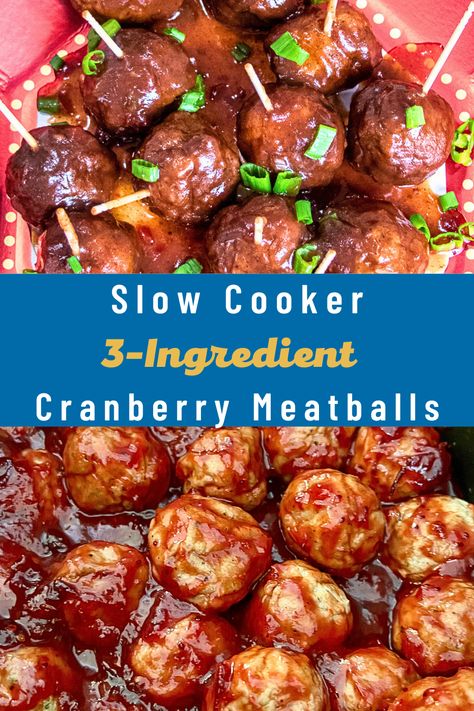 Slow Cooker 3-Ingredient Cranberry Meatballs - Manila Spoon Cranberry Orange Meatballs, Cranberry Chili Meatballs, Orange Meatballs, Cranberry Meatballs, Holiday Party Appetizers, Slow Cooker Meatballs, Cranberry Sauce Homemade, Slow Cooker Dinner, Cranberry Orange