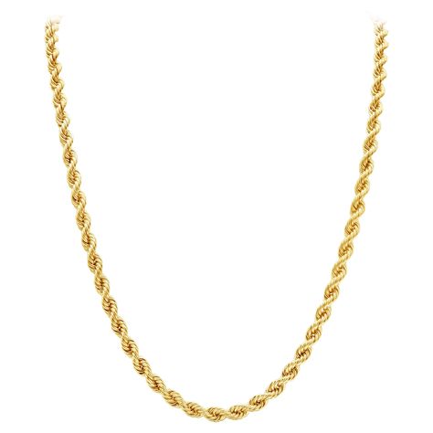 A classic plain rope chain made with 14K Yellow Gold. 47 grams in weight and 30 inches in length. Style available in different price ranges. Prices are based on your selection. Please contact us for more information. Gold Rope Chains, Rope Chain Necklace, Rope Necklace, Rope Chain, Chains Necklace, Chain Necklace, Jewelry Necklaces, Twist, Yellow Gold