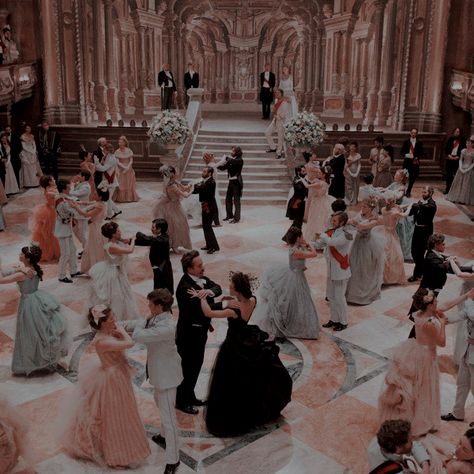 Royal Core Aesthetic, Ballroom Aesthetic, Royalty Core, Royal Core, Ball Aesthetic, Royal Ball, Castle Aesthetic, A Group Of People, Royalty Aesthetic