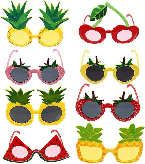 Pineapple Party Favors, Pineapple Glasses, Funny Sunglasses, Novelty Sunglasses, Pineapple Party, Luau Theme Party, Hawaii Party, Pineapple Parties, Luau Theme