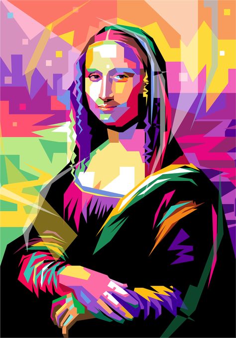 Wpap Pop Art, Mona Lisa, Pop Art, Art