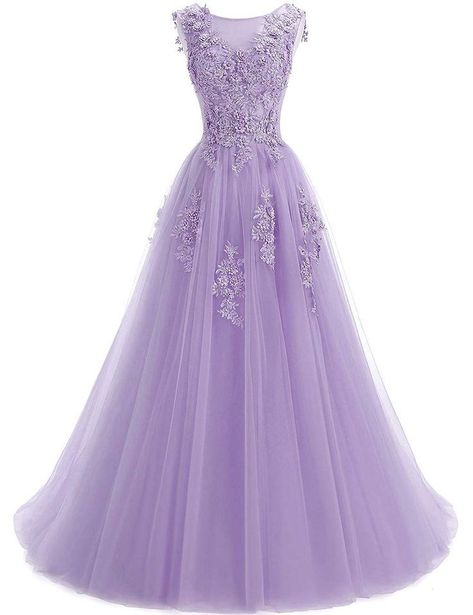 Purple Wedding Gown, Star Prom Dress, Scoop Neck Prom Dress, Long Formal Dresses, Lace Bridesmaid Dresses, Women's Evening Dresses, Lace Evening Dresses, Formal Dresses For Women, Evening Party Dress