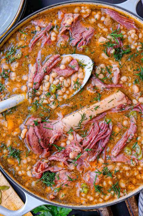 White Beans and Ham Hock Soup