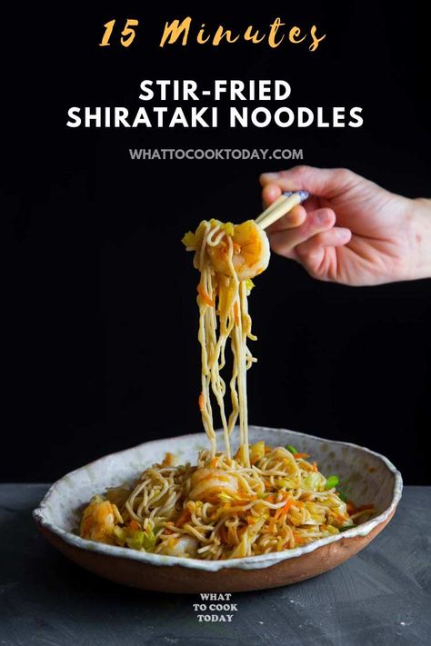 Shirataki Recipes, Miracle Noodles Recipe, Low Carb Noodles, Miracle Noodles, Resep Pasta, Shirataki Noodles, Resep Diet, Homemade Noodles, Food Shows