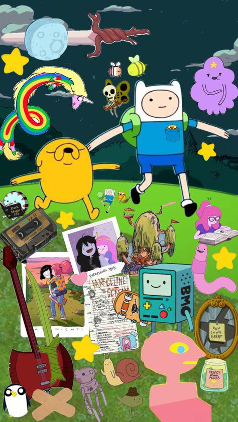 #adventuretime Time Iphone Wallpaper, Time Collage, Adveture Time, Iphone Wallpaper Aesthetic, Adventure Time Wallpaper, Journal Inspiration Writing, Adventure Time Cartoon, Computer Wallpaper Desktop Wallpapers, Adventure Time Finn