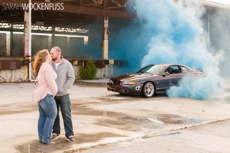 Burnout Gender Reveal | Colored Smoke Tires | It's a boy! | Sarah Wockenfuss Photography | SN95 Cobra Burnout Gender Reveal, Photo Thoughts, Gender Reveal Pictures, Gender Reveal Photography, Gender Reveal Photos, Baby Reveal, Maternity Pictures, Baby Fever, A Boy