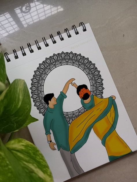 Unlock Your Artistic Potential: Master the Art of Pencil Drawing click to learn more... Couple Mandala Art Easy, Mandala Couple Drawing, Friends Mandala Art, Couples Mandala, Cute Couple Sketch, Couple Mandala Art, Realistic Pencil Sketch, Cute Mandala, Cute Couple Sketches