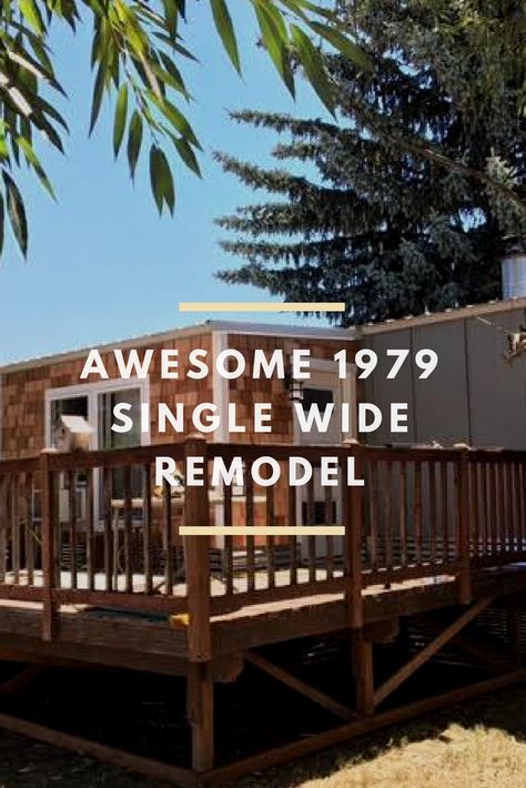 Older Single Wide Mobile Home Remodel, Trailer Home Remodel, Vintage Mobile Home Remodel, Singlewide Remodel, Mobile Home Renovations Single Wide, Old Mobile Home Makeover Single Wide, Make A Mobile Home Look Like A House, Retro Mobile Home, Old Mobile Home Makeover