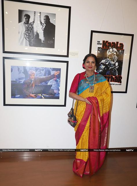 Shibani Dandekar, Javed Akhtar, Father Picture, Farhan Akhtar, Shabana Azmi, 75th Birthday, The Exhibition, Mumbai, Art Gallery