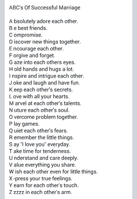 MARRIAGE TIP! ABC's of a Successful Marriage can be the best ABC's you will ever learn Healthy Marriage, Successful Marriage, E Mc2, Marriage Relationship, Good Marriage, Marriage Life, The Perfect Guy, Love My Husband, Marriage Tips