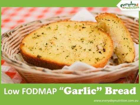 Low Fodmap Garlic Bread, Fructose Malabsorption, Low Fodmap Snacks, Fodmap Snacks, Low Fodmap Diet Recipes, Fodmap Diet Recipes, Food Map, Fodmap Friendly, Low Fodmap Diet