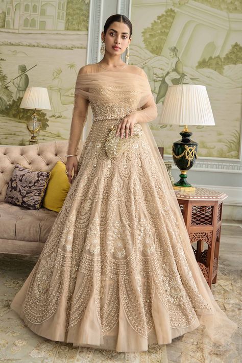 Tarun Tahilliani CORSETED DOLLY WITH CHURIDAR $7,720.00 Beautiful Gown Designs, Dori Embroidery, Colored Doilies, Saree Jackets, Lehenga Designs Simple, Indian Bride Outfits, Chur, Tarun Tahiliani, The Modern Bride