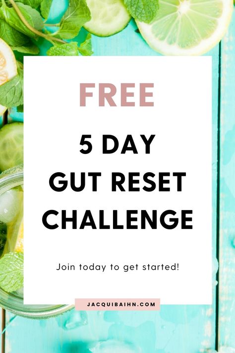 Join the Free 5 Day Gut Reset Challenge Gut Reset Diet, Gut Health Challenge, Gut Protocol, Reset Challenge, Leaky Gut Symptoms, Gut Reset, Gut Health Diet, Newborn Feeding, Health Guru