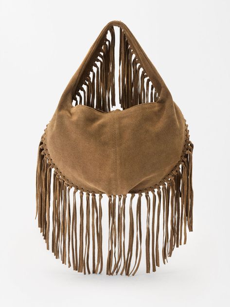 Parfois Bags, Leather Fringe Bag, Laptop Travel Bag, Small Travel Bag, Suede Tote, Fringe Bags, Rose Gold Watches, Suede Fringe, Delicate Jewelry