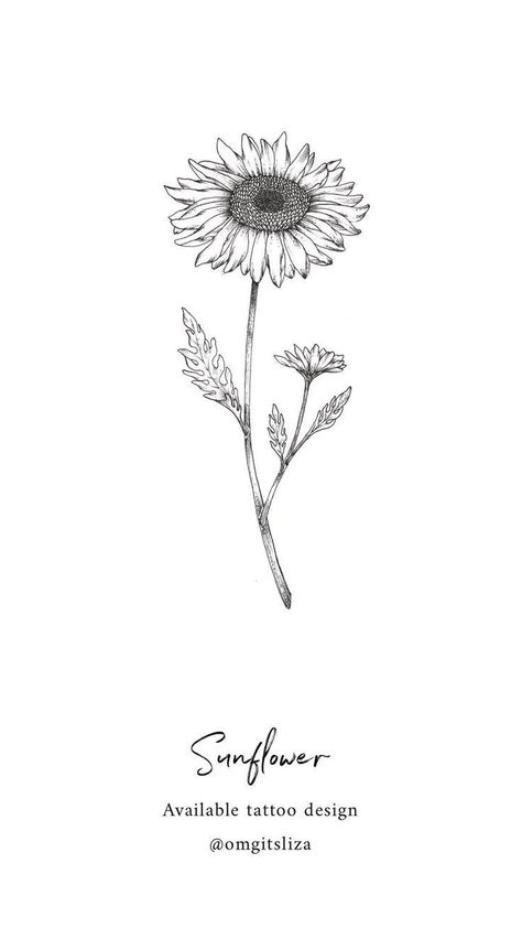 Sunflower Tattoo Design Illustration by Liza you piercing #Design #Illustration #Liza #piercing # you #Uncategorize Mysterious Tattoo, Henne Tattoo, Illustration Design Graphique, Tattoo Themes, Tattoo Trend, Drawing Hands, Cat Tattoos, Disney Tattoo, Initial Tattoo