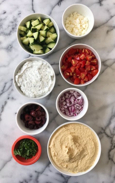 Greek Hummus Dip, Greek Hummus, Greek Dip Recipes, Greek Layer Dip, Mediterranean Dip, Layered Dip Recipes, Greek Dip, Vegan Greek, Hummus Dip