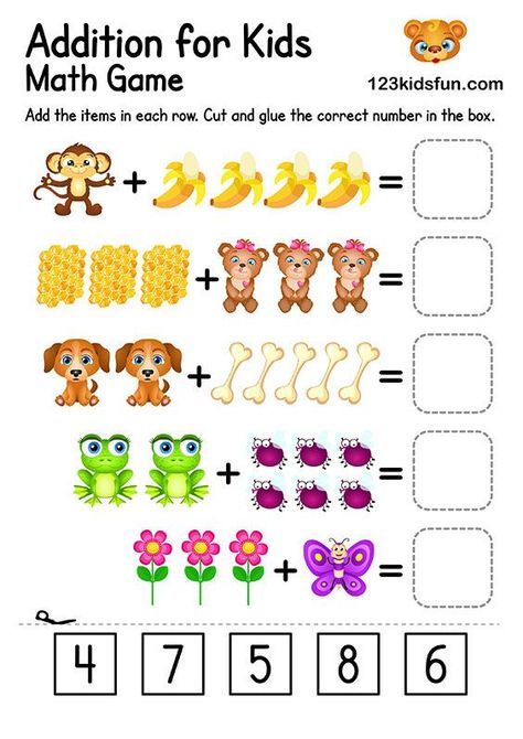 Free Printable Preschool & Kindergarten Simple Math Worksheets - Addition for Kids. Math Worksheets For Preschoolers, Michael Ryan, Math Worksheets For Kids, Kindergarten Math Worksheets Addition, Fun Apps, Worksheets For Preschoolers, Kindergarten Math Worksheets Free, Math Addition Worksheets, Homeschool Preschool Activities