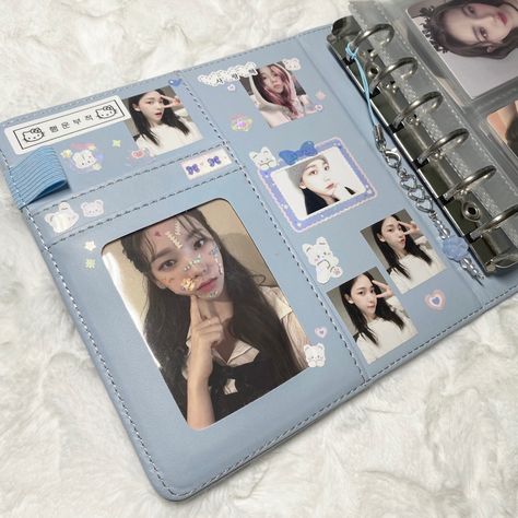 Pc Collection Kpop Binder, Pc Binder Deco, Photocard Binder Deco, Photocard Binder Ideas, Kpop Pc Binder, Binder Decoration Ideas, Photocard Collection Binder, Kpop Binder Deco, Kpop Collect Book