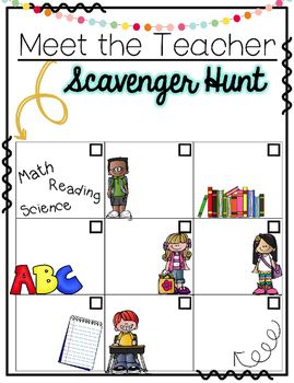 Editable Meet the Teacher Scavenger Hunt Meet The Teacher Scavenger Hunt Editable, Meet The Teacher Scavenger Hunt, Kindergarten Meet The Teacher, Teacher Scavenger Hunt, Meet The Teacher Ideas, Science Reading, Beginning Of Year, School Printables, Meet The Teacher