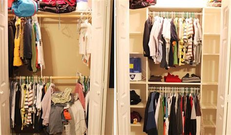 Ikea Closet Idea Rental Closet Makeover, Rental Closet Organization, Rental Closet, Closet Idea, Closet Transformation, Organized Closet, Ikea Closet, Closet Layout, Closet Makeover