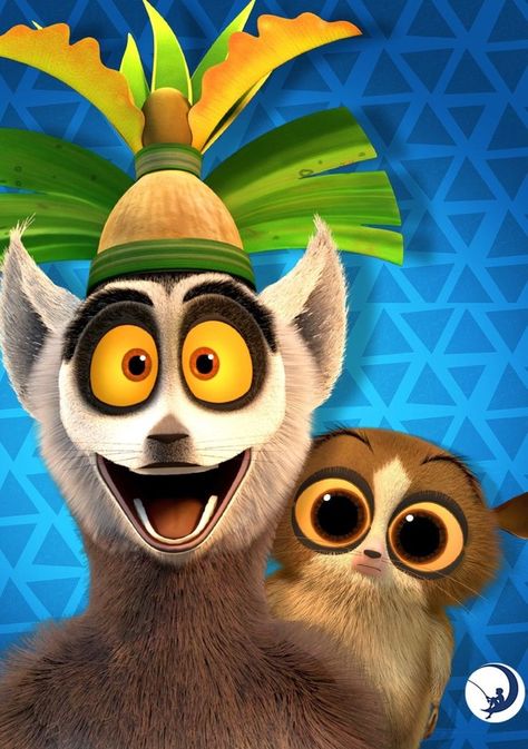 amo-te juli!! do teu querido, Mort! ❤️ King Julien And Maurice, King Julian And Morty, King Julien Wallpaper, Mort Madagascar Wallpaper, King Julien And Morty, Mort King Julien, King Julian Madagascar, Julian Madagascar, King Julian