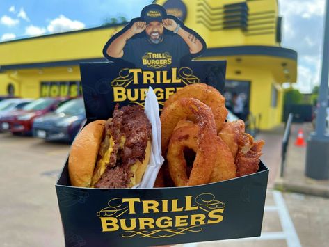 Who made the OG Trill Burger? Serious allegations in lawsuit, claims Trill Burgers, Smash Burger Recipe, Chicken Brands, Ultimate Burger, Bun B, California Food, Soul Food Dinner, Vegan Burger, Smash Burger