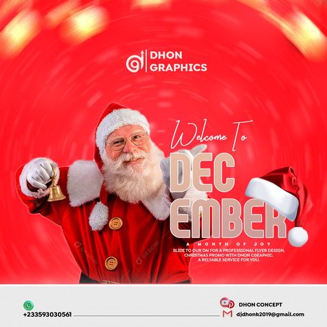 Welcome To December Flyer, December Flyer Design, Happy New Month December, Welcome To December, Christmas Promo, Ankara Short, Happy New Month, Ankara Short Gown Styles, Church Graphic Design