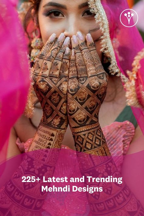 Looking for latest and beautiful mehndi designs for your bridal or festive mehndi look? Find the top mehndi inspiration gallery here with 200+ designs from well-known mehndi artists of India. Bridal Mehendi Without Figures, Unique Mehndi Designs For Bride, Designer Mehndi Designs Unique, New Mehndi Designs Unique Back, Latest Bridal Mehndi Designs Unique, Bridal Henna Designs Modern, Mehendi Designs For Bride, Trending Mehendi Designs, Unique Bridal Mehndi Designs