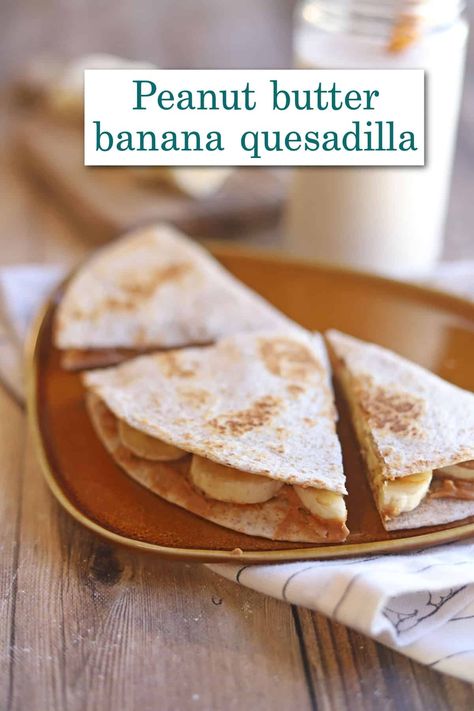 Banana Quesadilla, Elvis Sandwich, Easy Vegan Breakfast, Peanut Butter Toast, Fast Snack, Banana Toast, Banana Sandwich, Vegan Fries, Vegan Breakfast Easy