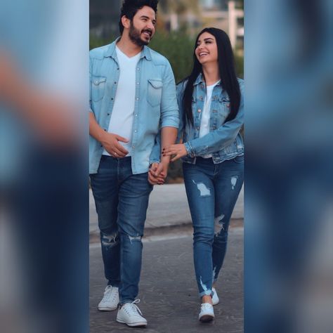 Denim Jacket Couple Photoshoot, Anniversary Photoshoot, Blouse Designs Indian, Comic Art Girls, Photo Poses For Couples, Pre Wedding Photoshoot, Denim Jackets, Pullover Jacket, Wedding Photoshoot