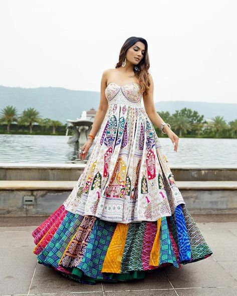 Buy Usha Printed Lehenga Kurti/Floral Heavy Beautiful Mirror Work Lehenga With Dupatta Soft Muslin Cotton Set For Women & Girls Indian Outfit (Fully Stitch) at Amazon.in Lehenga Heavy, Lehenga Top, Garba Outfit, Chaniya Choli Designs, Mirror Work Lehenga, Navratri Dress, Cotton Lehenga, Saree Bollywood, Dresses By Pattern