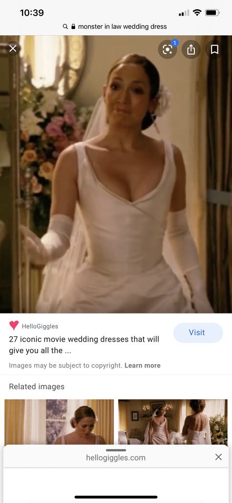 Monster In Law Wedding Dress, Movie Wedding Dresses, Monster In Law, Secret Mission, Wedding Movies, Super Secret, Iconic Movies, Dream Wedding Dresses, Dresses Wedding