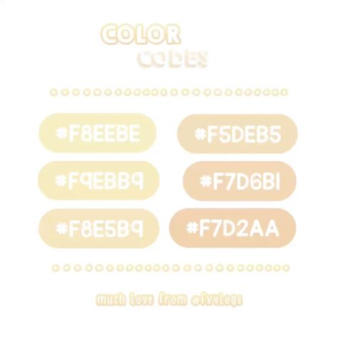 Color Codes For Discord, Aesthetic Google Docs Ideas, Discord Color Codes, Google Docs Aesthetic Notes, Hex Codes Color Palette, Reptilian People, Gachalife Girl Outfits, Yellow Palette, Hex Color