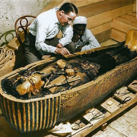 Historia,amazing Places on Instagram: “On February 16, 1923, in Thebes, Egypt, English archaeologist Howard Carter enters the sealed burial chamber of the ancient Egyptian ruler…” History Trivia Questions, Egypt Tomb, History Of Egypt, Howard Carter, King Tut Tomb, Ancient Kingdom, Archaeological Discoveries, Egyptian Pharaohs, Egypt History