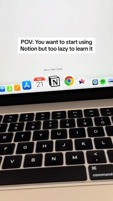 you want to start using notion but too lazy t Macbook Makeover, Notion Phone, Notion Hacks, Gcse Science Revision, Notion Business, Using Notion, Notion Tips, Notion Inspo, School Organisation