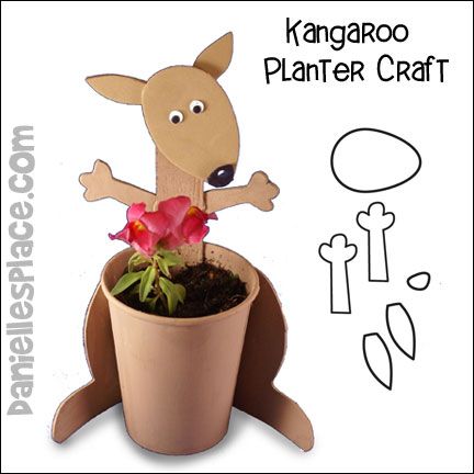 Kangaroo Craft, Australia For Kids, Australia Crafts, Carnival Of The Animals, Flower Shadow, Alphabet Crafts, Vbs Crafts, Animal Crafts For Kids, Cup Crafts