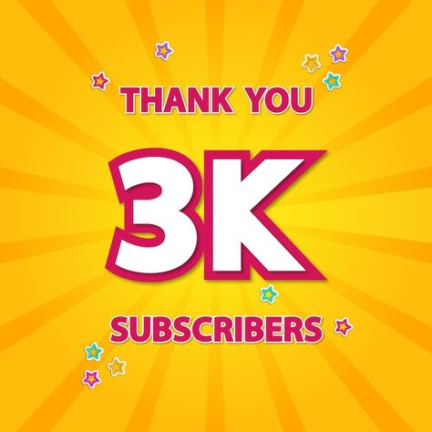 3k Subscribers Thank You, Thank Giving, Community Poster, Subscribers Youtube, 2048x1152 Wallpapers, Cartoon Love Photo, Social Media Community, First Youtube Video Ideas, Cartoons Love