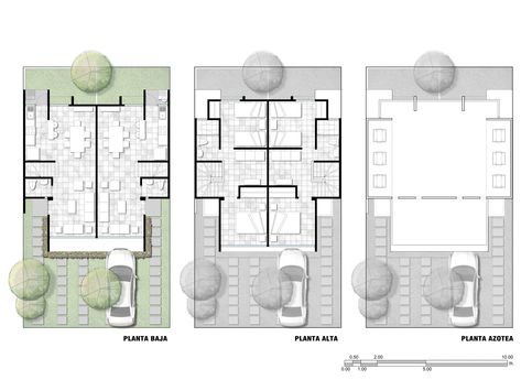 Image 15 of 21 from gallery of Álika Residencial / JRA Arquitectos. Plans Morden House, Resort Plan, Small Villa, Duplex Design, Small Modern Home, Concrete Home, Architectural Floor Plans, House Construction Plan, Small House Plan