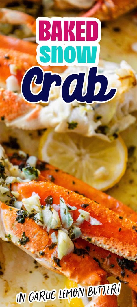 Baked Snow Crab Legs - main dishes #maindishes Snow Crab Legs Recipe Baked, Snow Crab Legs Recipe, Crab Legs Recipe, Snow Crab Legs, Snow Crab, Mushroom Recipes Pasta, Fish Recipes Baked, Crab Meat Recipes, Delicious Seafood Recipes