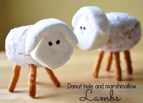 The Doodlekins Cartoon Family Blog: The easiest Easter lamb you'll ever make! except for the whole filling part...that's just gross! Marshmallow Activities, Sunday School Snacks, Timmy Time, Cartoon Family, Sheep Crafts, Easter Snacks, Easter Lamb, Marshmallow Treats, Cute Donuts