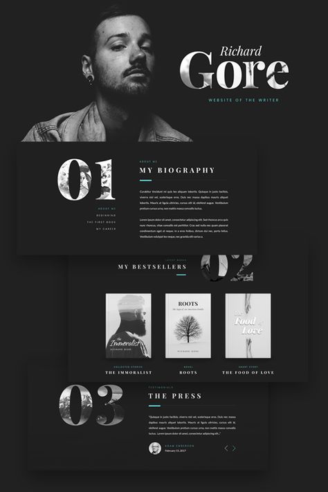 Black And White Website Design, White Website Design, Black And White Website, Writer Portfolio, Cv Website, Layout Portfolio, 블로그 디자인, Layout Web, Wordpress Ecommerce Theme