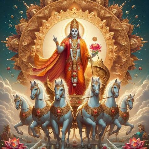 Lord Surya Bhagavan Images, Surya Bhagwan, Surya Dev, Dancing Ganesha, Art Of Painting, Pictures Of Shiva, Hindu Statues, Lord Ganesha Paintings