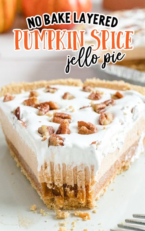 Pumpkin Jello Pudding Recipes, Pumpkin Spice Jello Pudding Recipes, Pumpkin Spice Pudding Recipes, Pumpkin Spice Pudding, Icebox Pies, Pie No Bake, Jello Pie, Pumpkin Cream Pie, Classic Pumpkin Pie