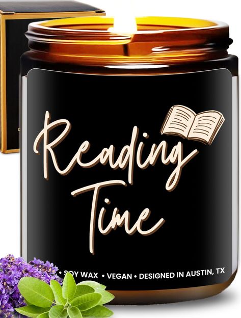 PRICES MAY VARY. 💠 Perfect Book Lovers Gifts: These wood wick candles are a thoughtful way of showing love to your friends and family! It is a great book lovers gift ideas for birthdays, Christmas, or any special occasions. Best gifts for readers book lovers women, book themed gifts & book lover gifts for men! 💠 Long-lasting Scent: With its lavender and sage scent, these wood wicked candles will surely make the room smell refreshing and relaxing for hours! This is a great addition to the livin Book Lover Gift Basket, Wicked Gifts, Reading Candles, Candle Book, Librarian Gifts, Lovers Gift Ideas, Bookworm Gifts, Rambling Rose, Library Inspiration