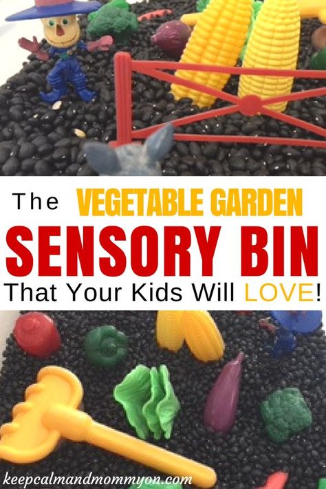 Vegetable Garden Sensory Bin, Sensory Bin Ideas, Sensory Activities, Crafts For Kids, Activities For Toddlers, Activities For Preschoolers Garden Sensory Bin, Garden Sensory, Sensory Bin Ideas, Crafts For Preschoolers, Sensory Activities Toddlers, Food Activities, Toddler Snacks, Budget Planer, Creative Gardening